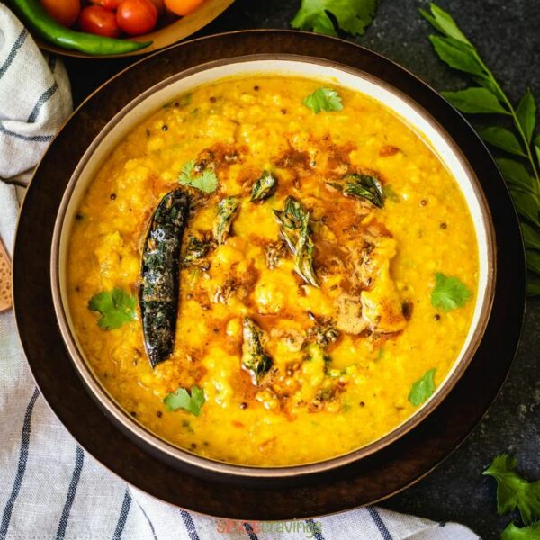 Yellow Dal With Silver