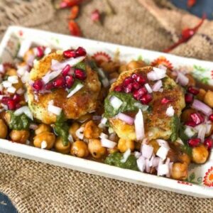 Desi Ghee Aloo Tikki Chaat