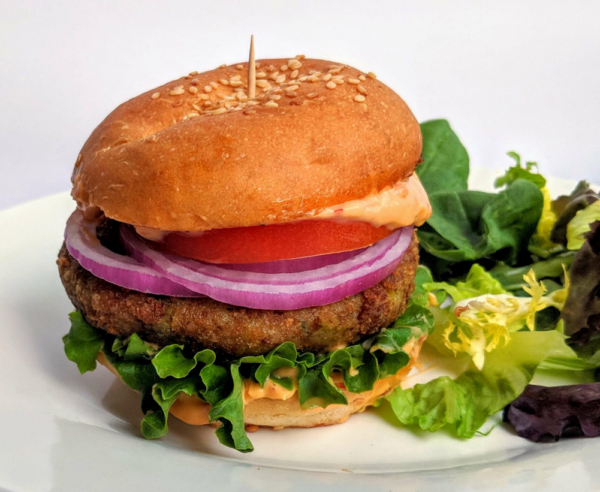 Noodle Tikki Burger